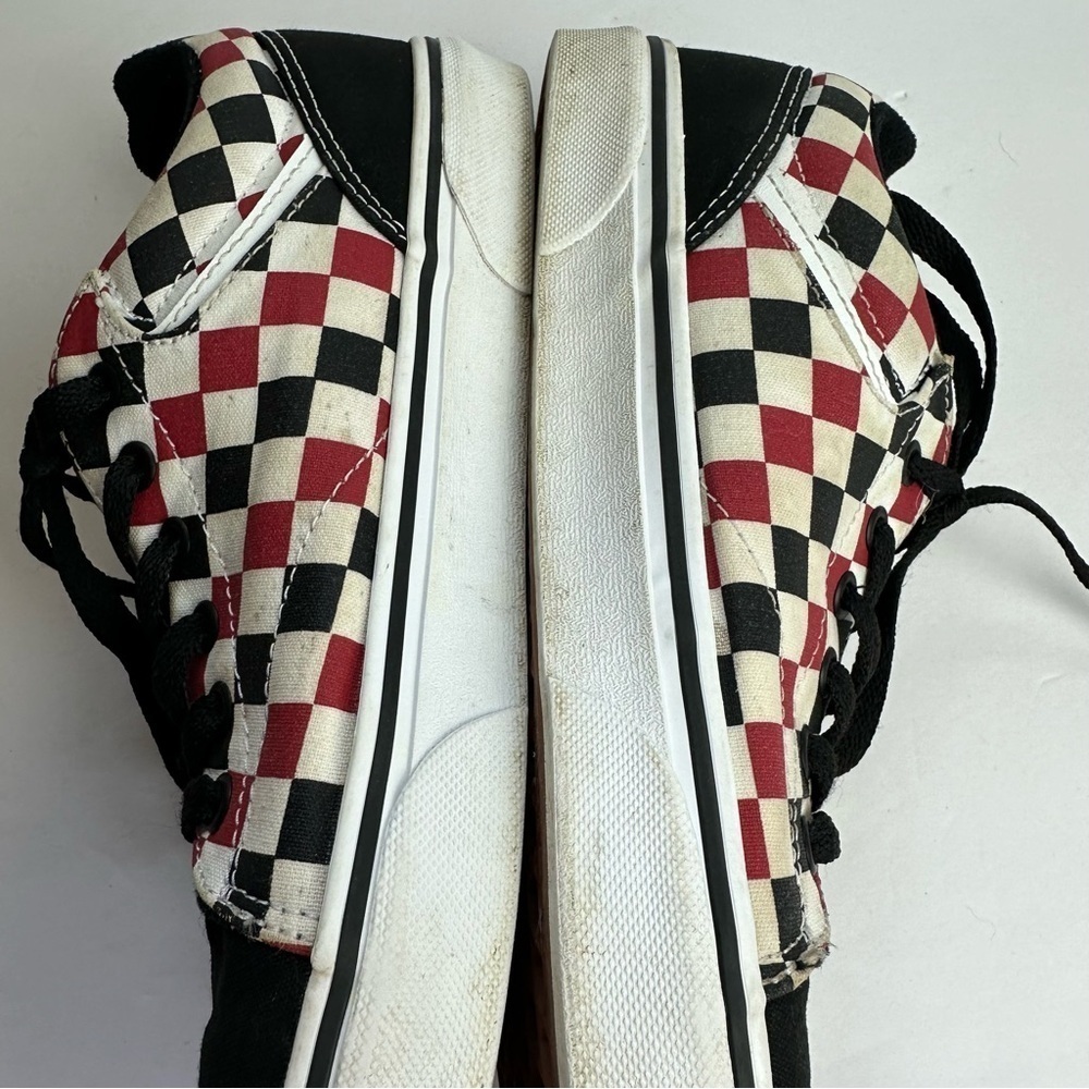 Vans Off The Wall Checkered Shoes Men’s Size 9 EU 42 Sneakers Red Black FLAW - Picture 6 of 10